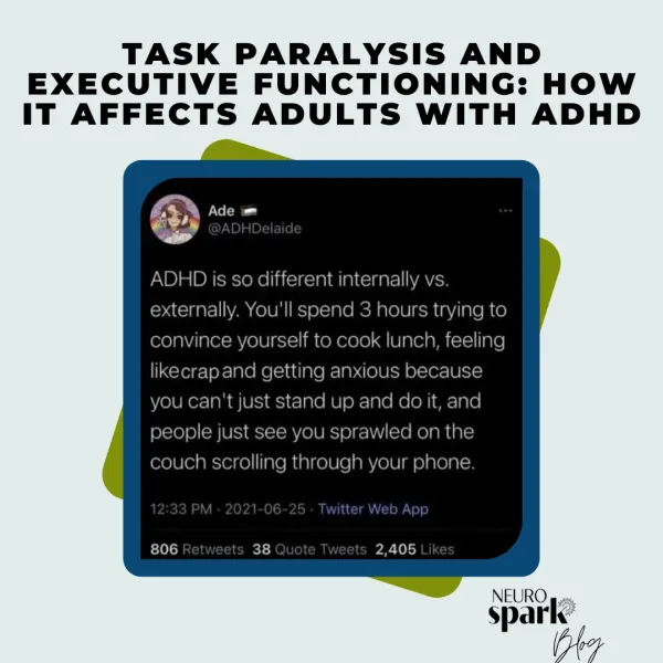 Thumbnail image for blog post: Task Paralysis and Executive Functioning