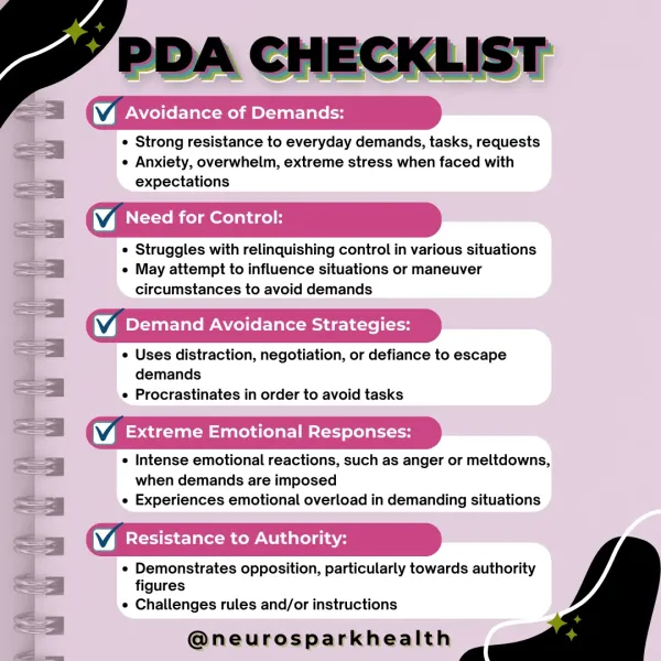Thumbnail image for blog post: Pathological Demand Avoidance (PDA)Checklist